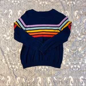 Navy rainbow sweater